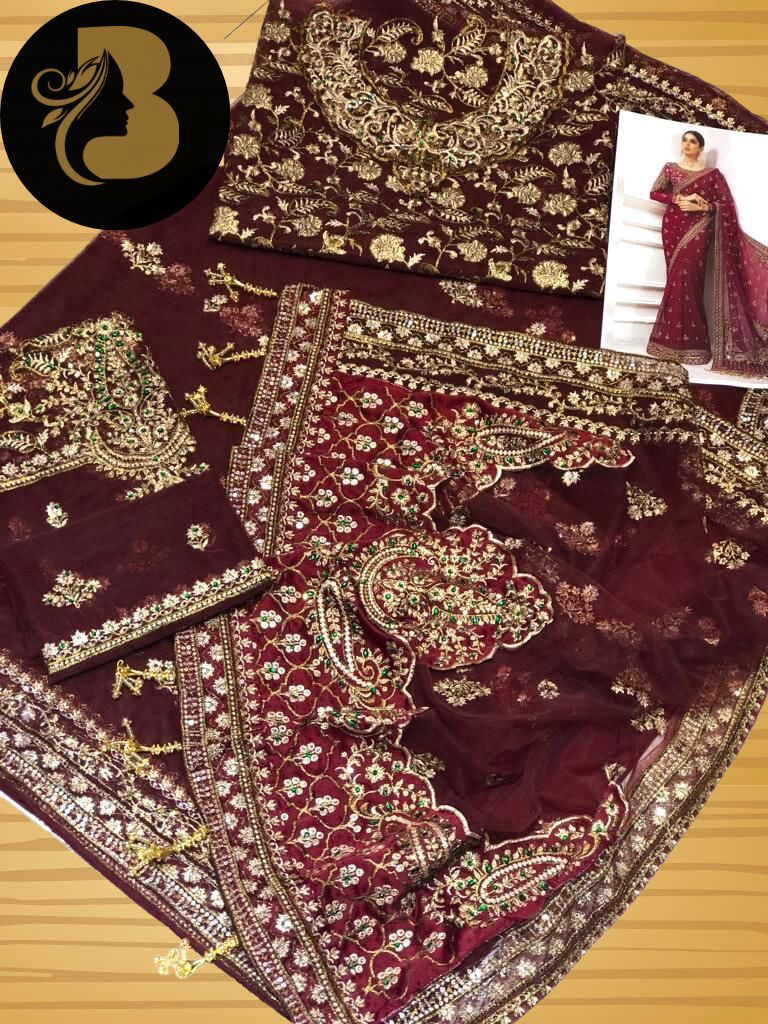 Maria B Saree Exclusive Master Blaster Sarhee 916 MEHRON