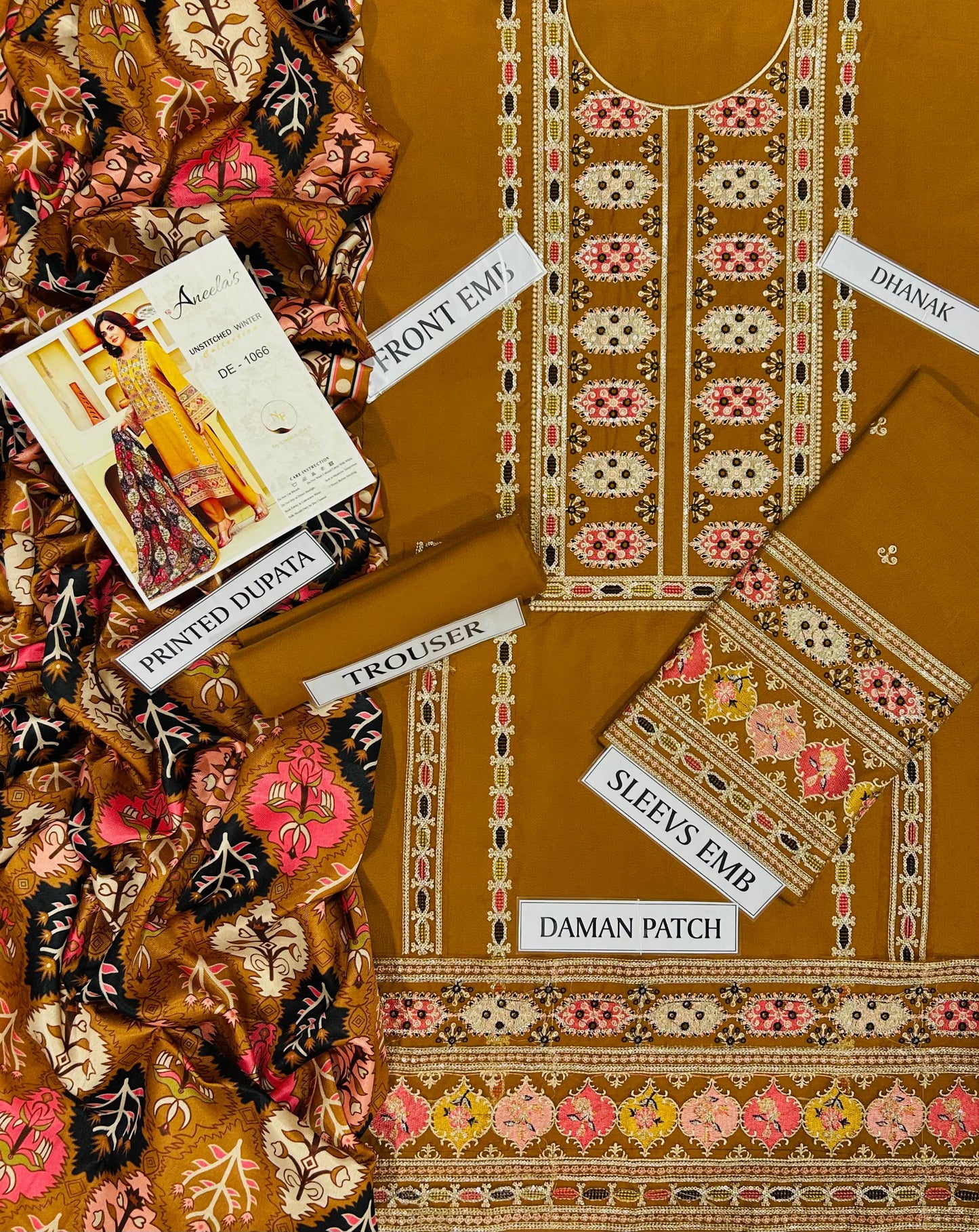 *BRAND NAME* ANEELAS

 *FABRIC* 
PREMIUM AIR-JET DHANAK