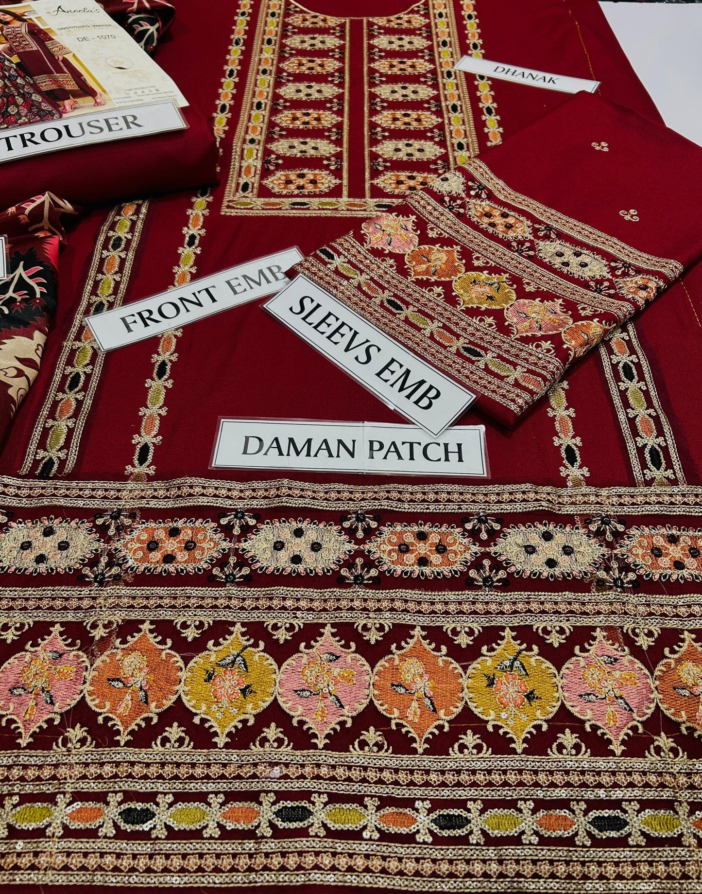 *BRAND NAME* ANEELAS

 *FABRIC* 
PREMIUM AIR-JET DHANAK
*