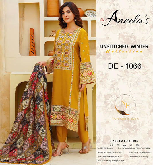 *BRAND NAME* ANEELAS

 *FABRIC* 
PREMIUM AIR-JET DHANAK