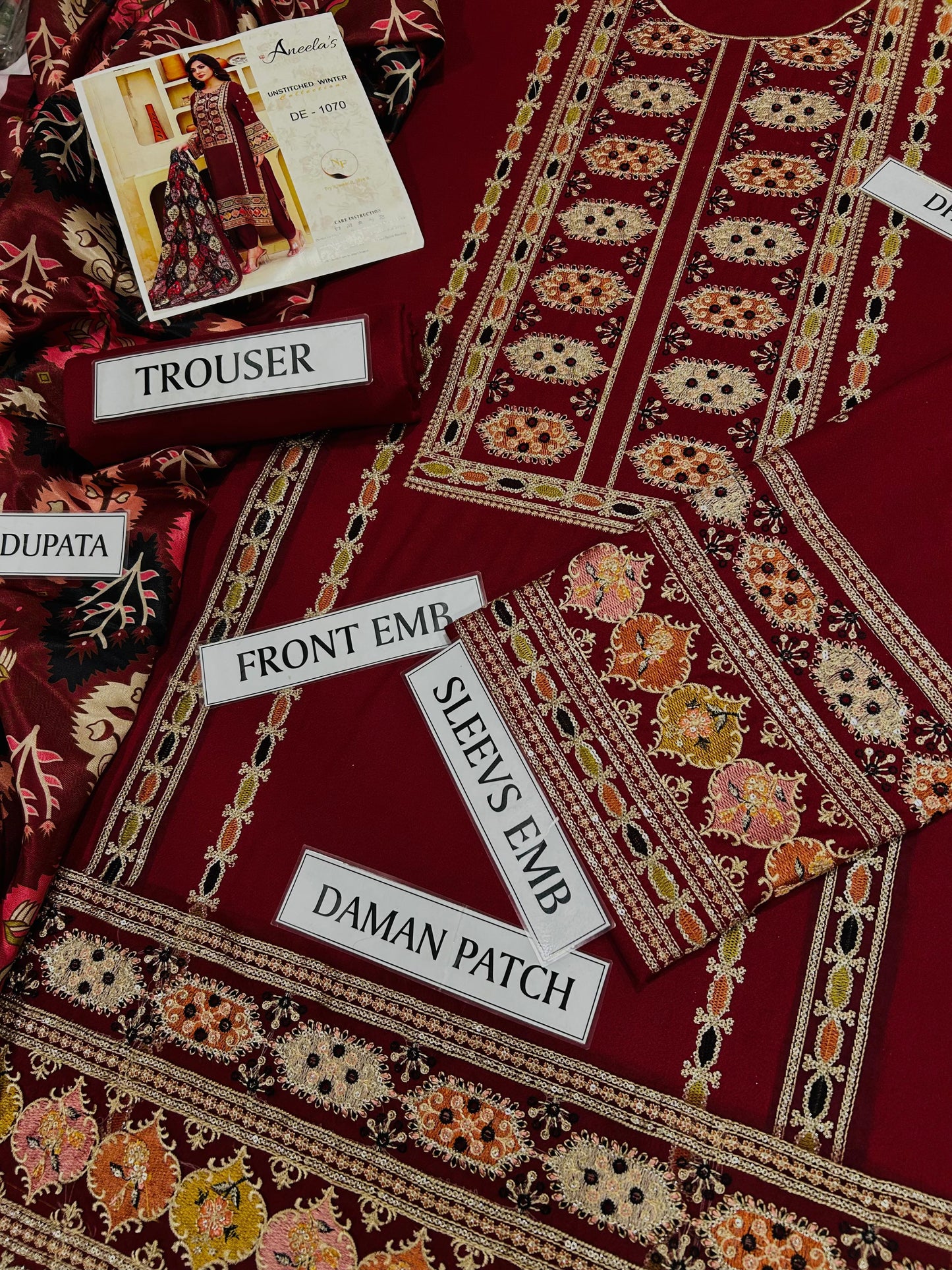 *BRAND NAME* ANEELAS

 *FABRIC* 
PREMIUM AIR-JET DHANAK
*